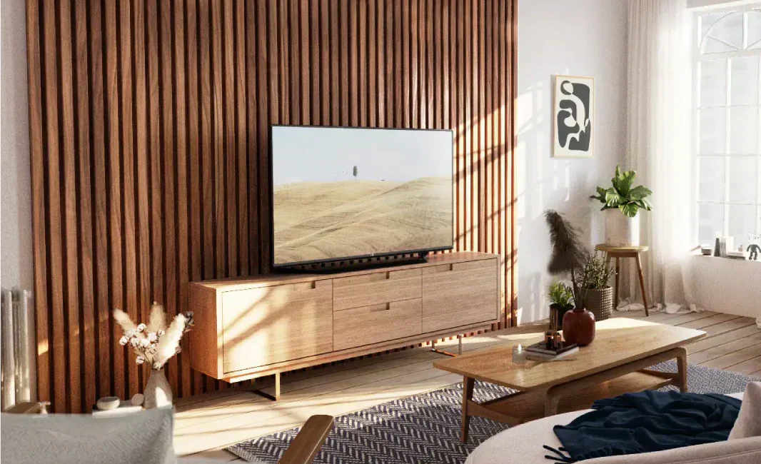 decorate wall behind tv stand