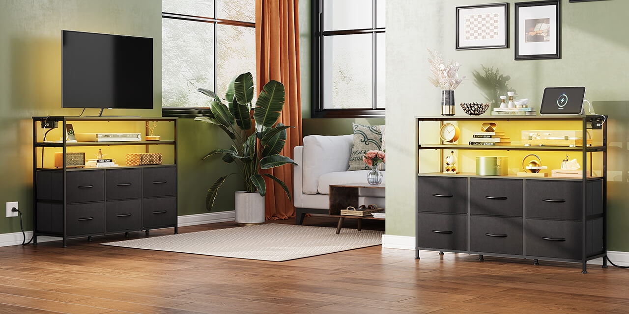 Fabric Drawer Dressers - WLIVE Official Store