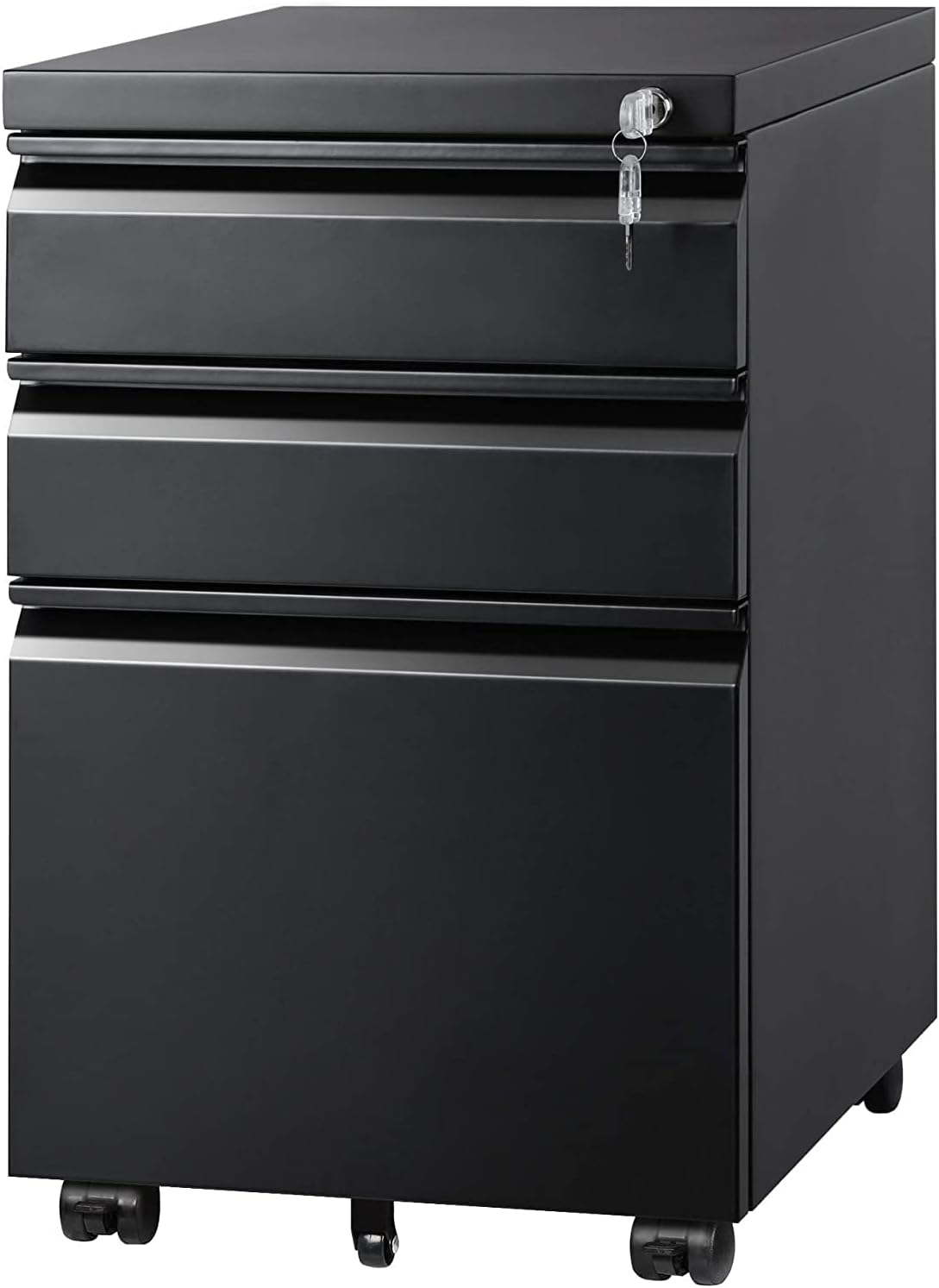 DEVAISE 2 or 3 Drawer Modern Mobile File Cabinet