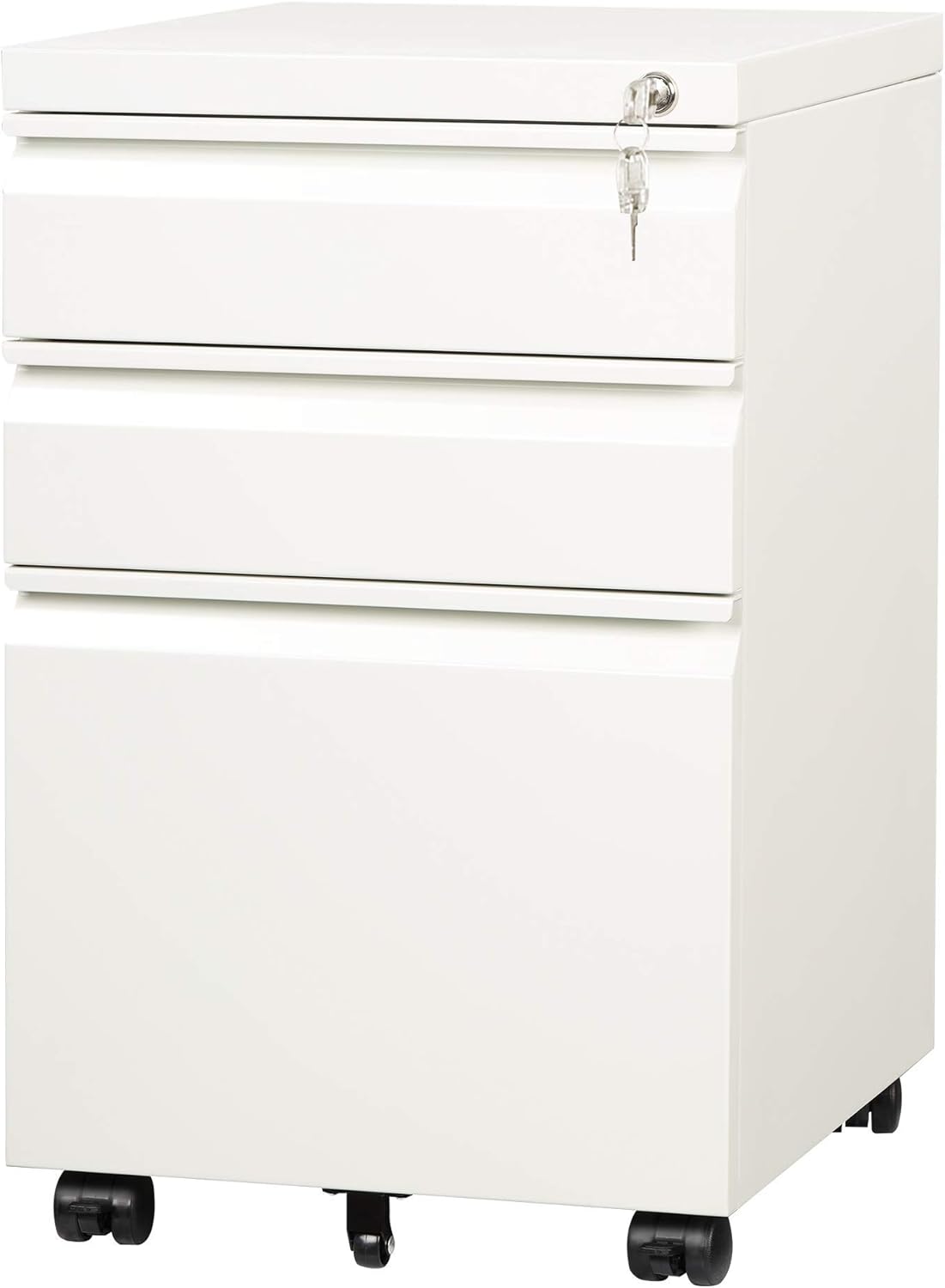 DEVAISE 2 or 3 Drawer Modern Mobile File Cabinet