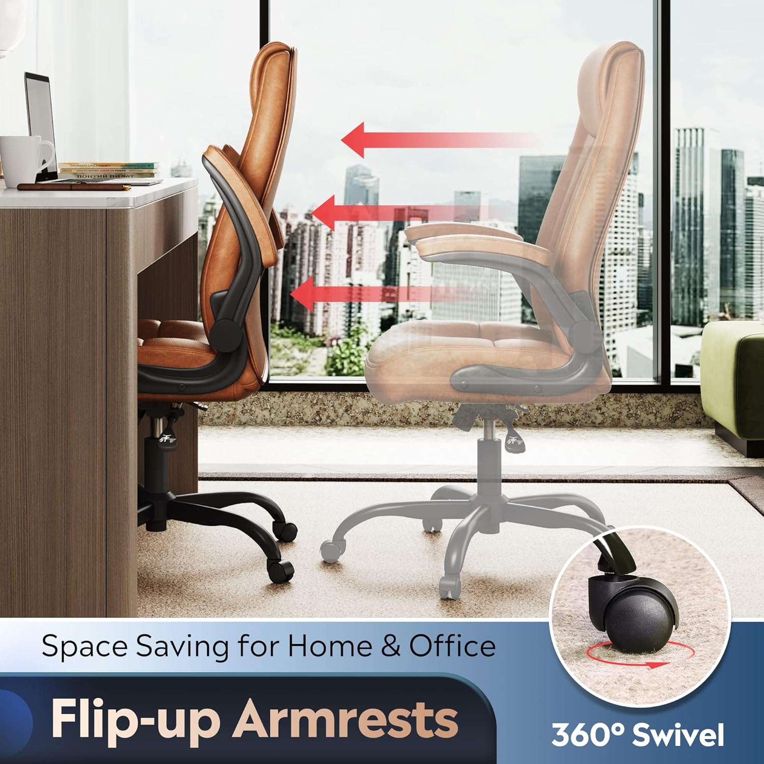 DEVAISE High Back Ergonomic Office Computer Chair