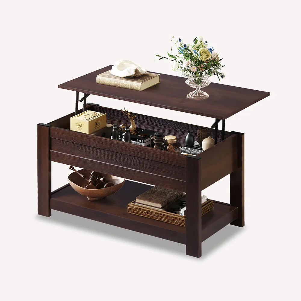 Carpenter Brown Rectangular Coffee Table, image size:1000x1000