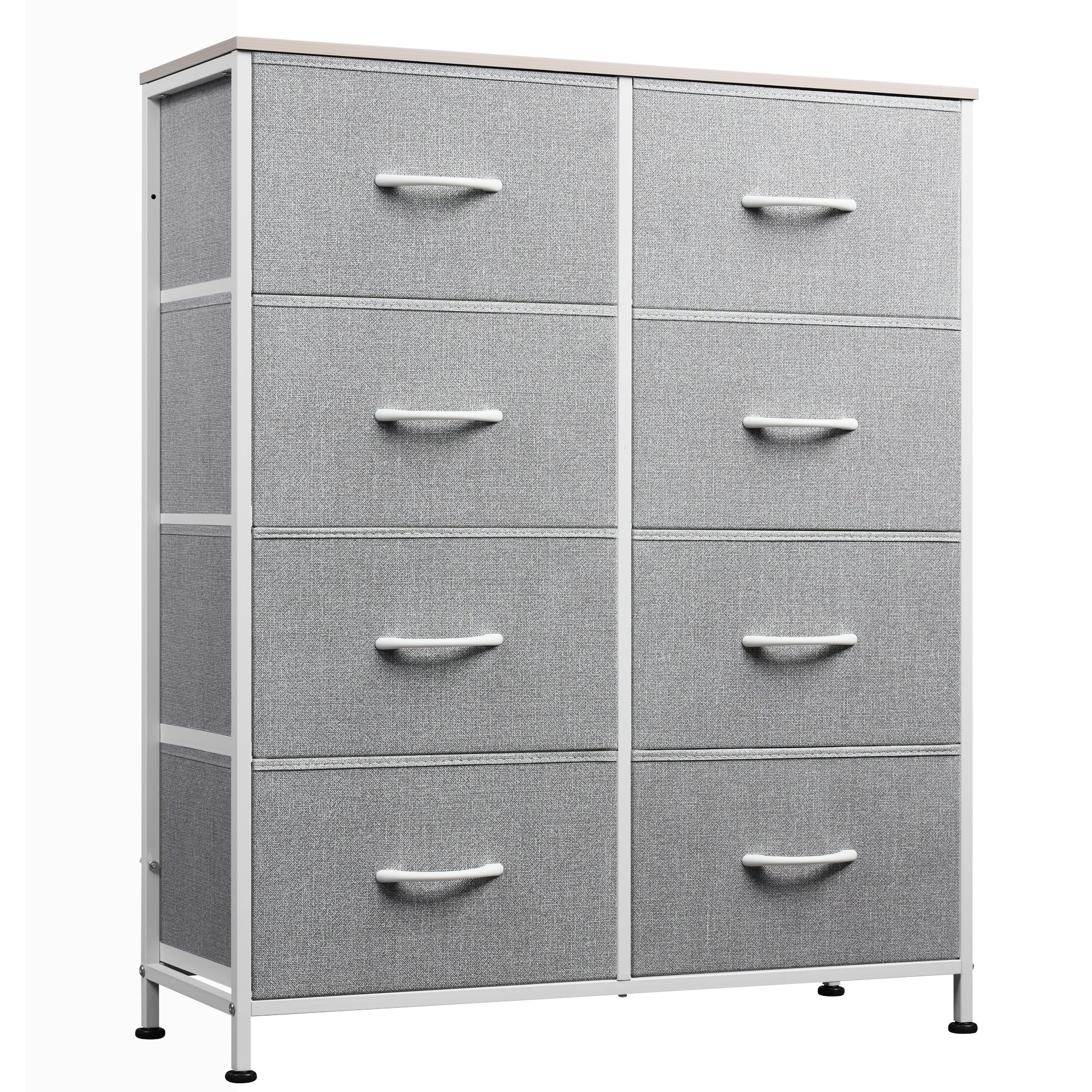 WLIVE Minimalist Tall 8-Drawer Storage Fabric Dresser