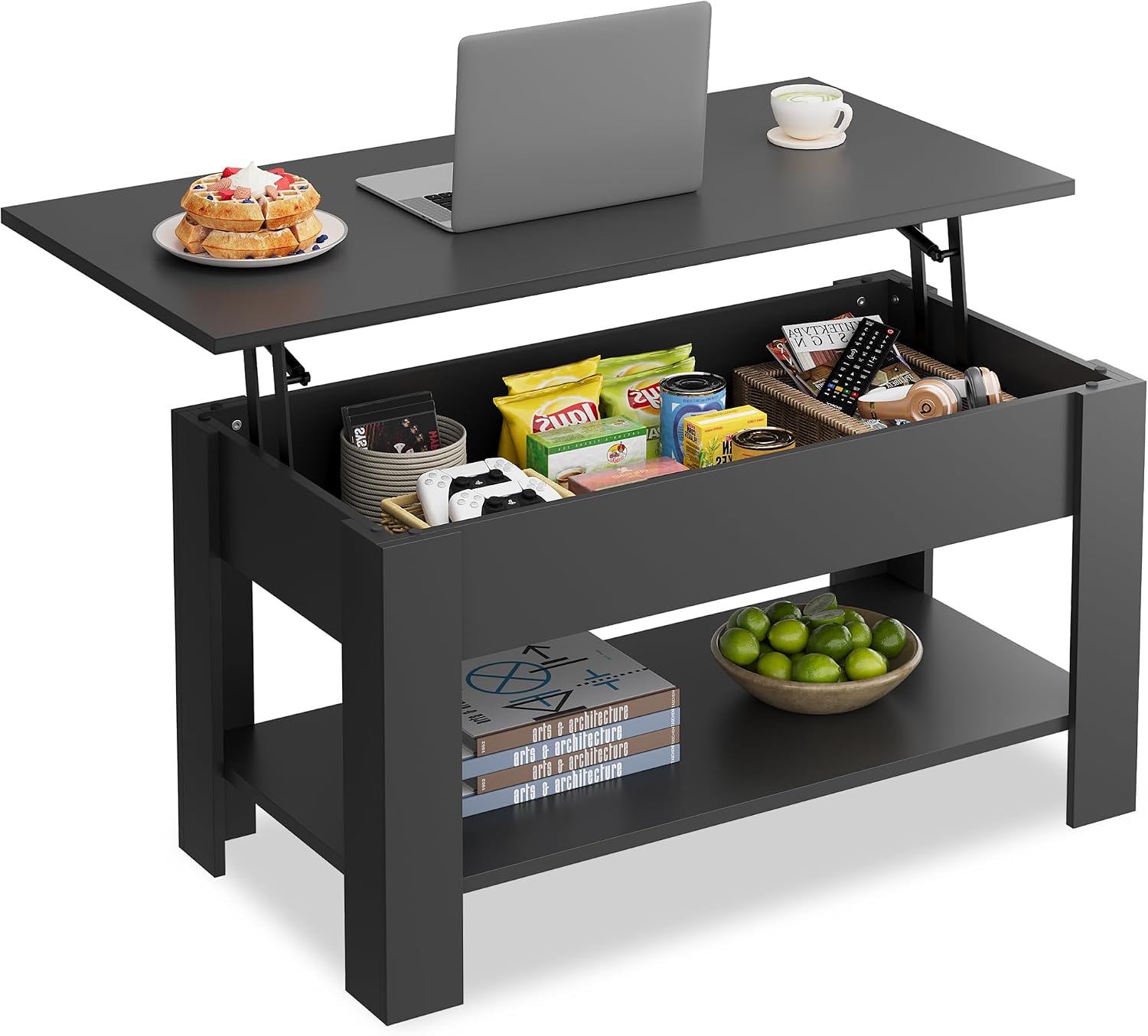 WLIVE Lift Top Coffee Table for Living Room/Dining/Office