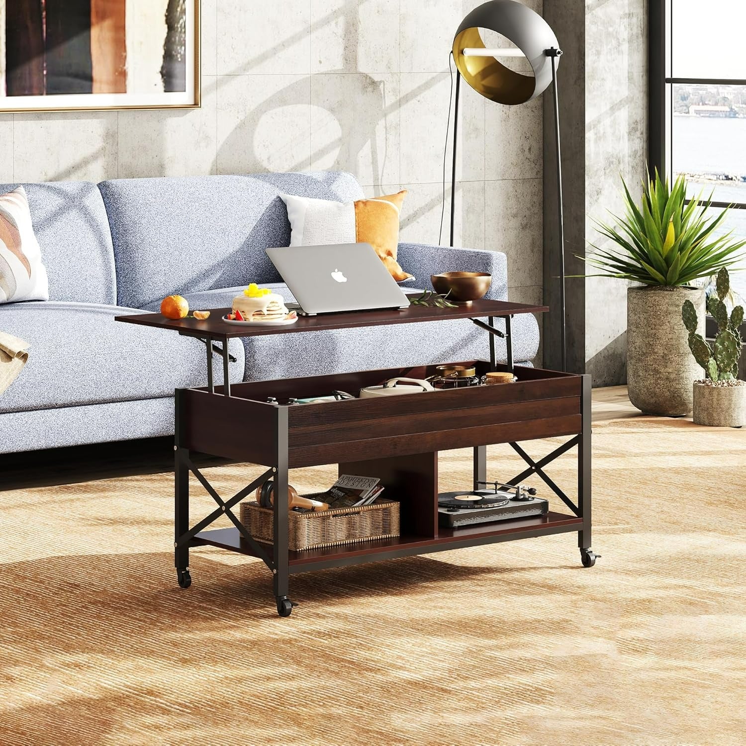 WTW コーヒーテーブル / JACK COFFEE TABLE Amazon.com: WLIVE Coffee Table, 39